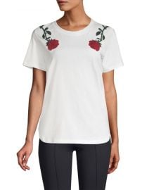 Rose Embroidery Tee  Maje at Saks Fifth Avenue